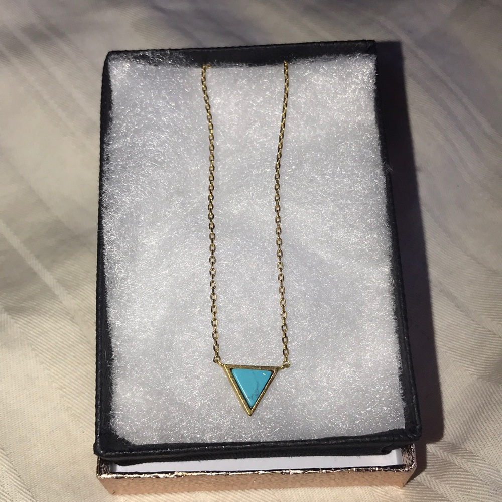 Gold and turquoise necklace!